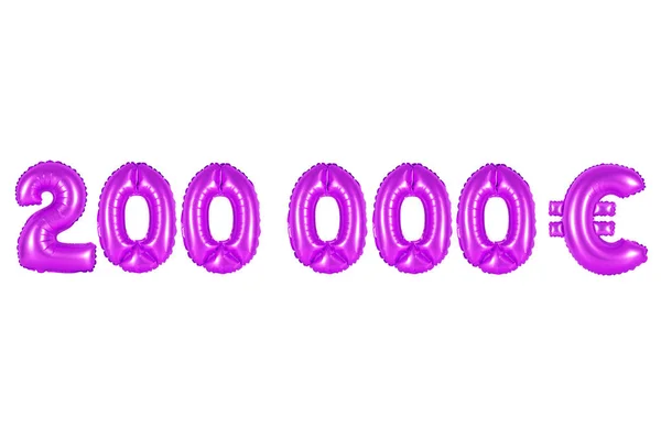 Duecentomila euro, colore viola — Foto Stock