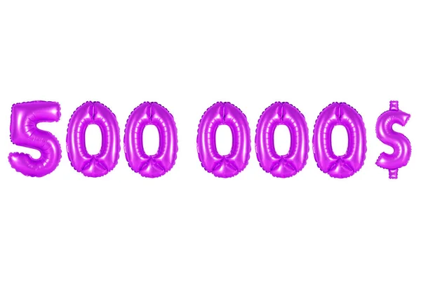 Quinientos mil dólares, color púrpura — Foto de Stock
