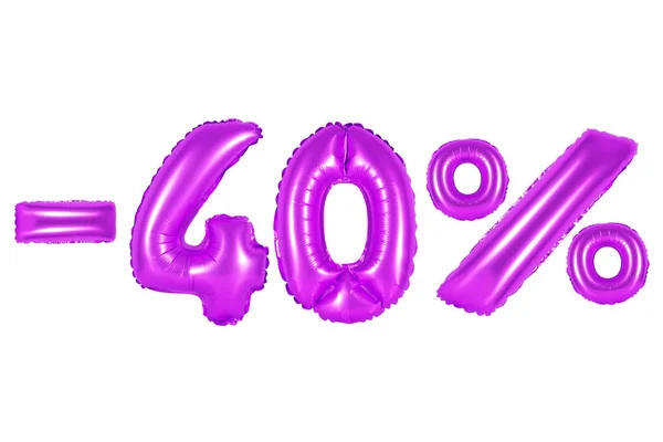 40 por ciento, color púrpura —  Fotos de Stock