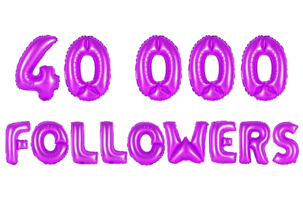 Kırk bin takipçileri, mor renk