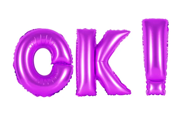 Ok, okay, violette Farbe — Stockfoto