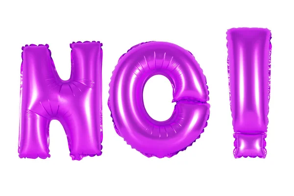 Akronym und Abkürzung, nein, violette Farbe — Stockfoto