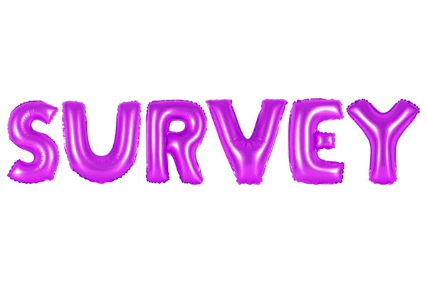 Survey, purple color — Stock Photo, Image