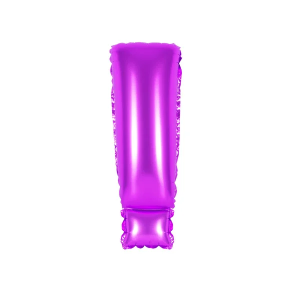 Znak interpunkcyjny, wykrzyknik, kolor fioletowy — Zdjęcie stockowe