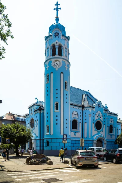 Gereja Biru di Bratislava Saint Elizabeth — Stok Foto