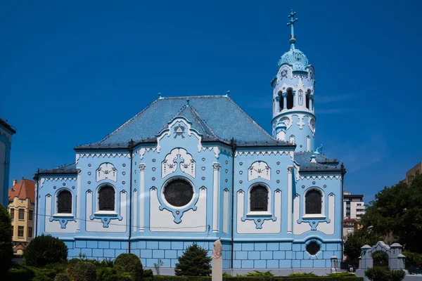 Landmark Gereja Biru di Bratislava Saint Elizabeth — Stok Foto