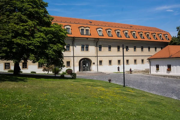 Bratislava Kalesi 'nin içinde Slovakya' nın dönüm noktası. — Stok fotoğraf