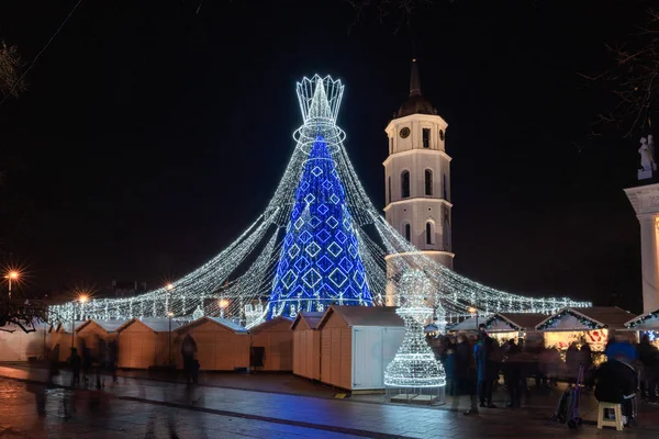 Beau Sapin Noël Pour Noël 2019 Nouvel 2020 Europe Trouve — Photo