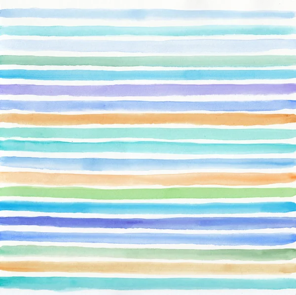 Abstract watercolor background with stripes — Stock Photo, Image