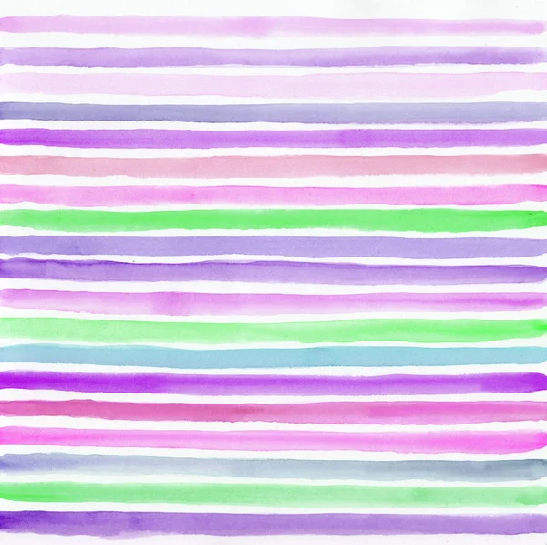 Abstract watercolor background with stripes — Stock Photo, Image