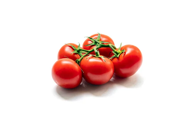 Tomate Isoliert Auf Weißem Hintergrund Frische Rote Und Tomaten Mit — Stockfoto