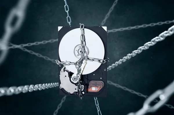 Imprisoned hard disc drive — Stock Photo, Image