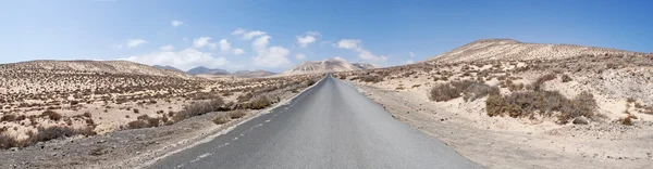 Fuerteventura, Kanarya Adaları, İspanya: nefes kesen çöl Peyzaj ve hava Morro del Jable Jandia Yarımadası (doğal park çalışan güneyden Costa Calma), yolu görünümünü koruma alanı — Stok fotoğraf