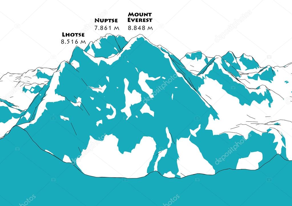 Mount Everest illustration