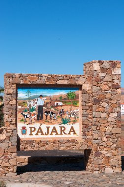 Fuerteventura: Kanarya manzara Pajara işareti ile