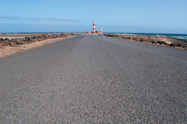 Fuerteventura: el camino al faro de El Toston — Foto de Stock