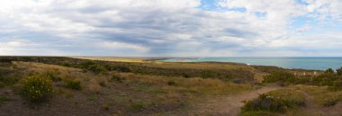 Arjantin: Görünüm Valdes Yarımadası'nda Kuzey Patagonya manzara,