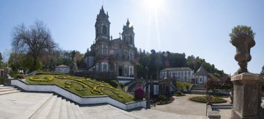 Kuzey Portekiz: panoramik bahçeleri ve kilise Bom Jesus do Monte, Mount İsa'nın kutsal alan