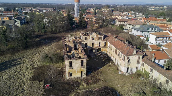 Villa Medolago Rasini, Limbiate 18 Ocak 2017 havadan görünümü