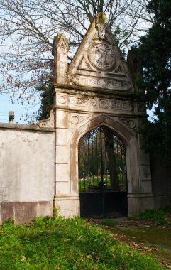 İspanya: Bilbao eski mezarlık Calzadas de Mallona, Kasko Viejo, Old Town, Begona Bazilikası ile birleştiren 1745 yılında inşa merdiven üzerinde kapısı