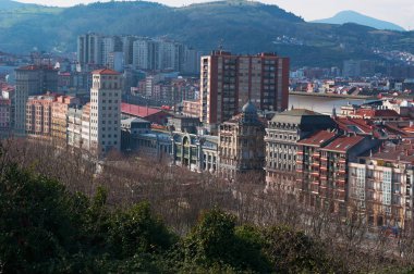 Bask ülke, İspanya: Etxebarria parktan görülen Bilbao manzarası
