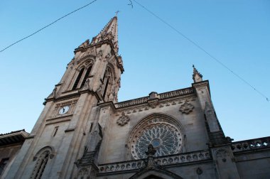 Bilbao: çan kulesi Santiago Katedrali Basilica Katolik Kilisesi Old Town XVI yüzyıl başlarında arasındaki XIV yüzyıl Gotik tarzda inşa