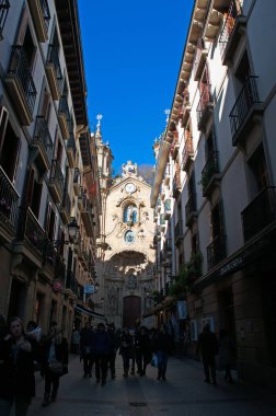 Donostia-San Sebastian: Basilica de Nuestra Senora del Coro, koro, 1774 yılında Parte Vieja, Old Town tamamlandığı Barok bir Roma Katolik parish Kilisesi, Saint Mary Bazilikası görünümünü
