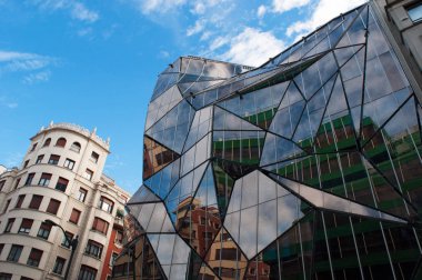 Bask Bölgesi: Bilbao, saraylar görünümünü ve Binalar yeni şehrin manzarası