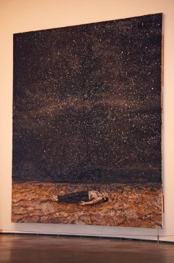 Bilbao: resim gece, 1997, akrilik ve emülsiyon Anselm Kiefer Guggenheim Müzesi Bilbao adlı Alman sanatçının tuval üzerine ünlü siparişler 