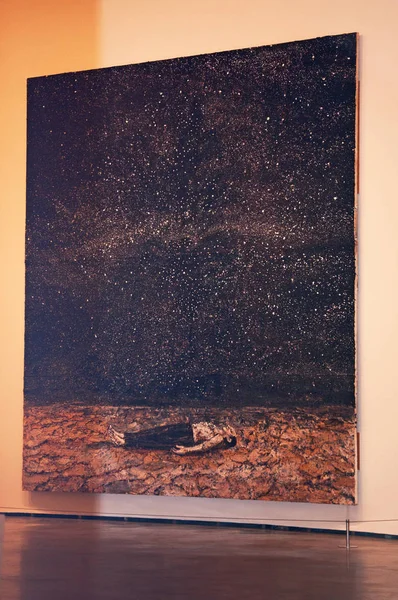 Bilbao: resim gece, 1997, akrilik ve emülsiyon Anselm Kiefer Guggenheim Müzesi Bilbao adlı Alman sanatçının tuval üzerine ünlü siparişler 
