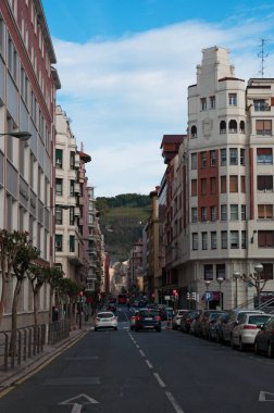 Bask Bölgesi: Bilbao, saraylar görünümünü ve Binalar yeni şehrin manzarası
