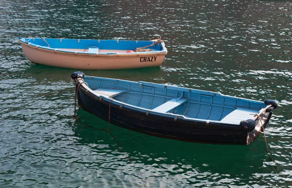 Zwei auf dem Wasser treibende Fischerboote — Stockfoto