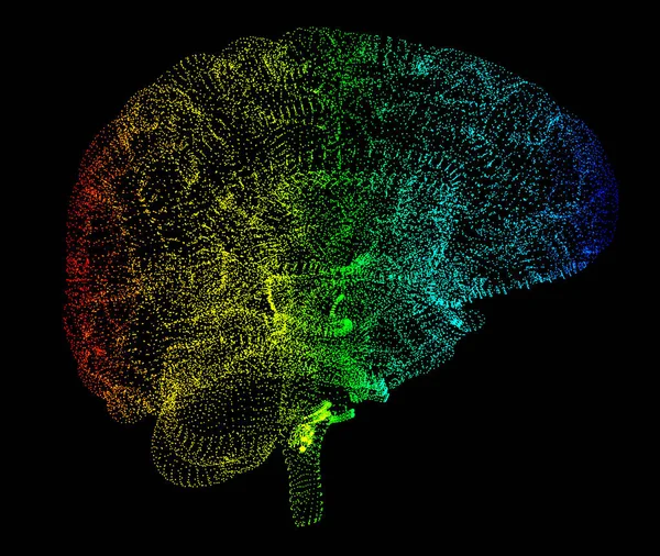 Brain degeneratieve ziekten, Parkinson, Alzheimer de, 3D-rendering — Stockfoto