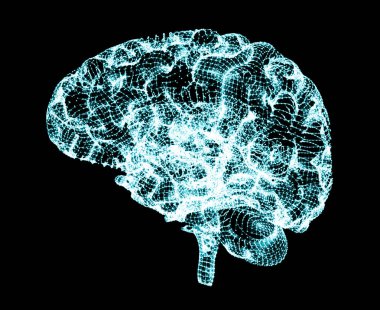 Brain degenerative diseases, Parkinson's, Alzheimer's, 3d rendering clipart
