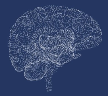 Dejeneratif hastalıklar, Parkinson, beyin synapses, nöronlar, Alzheimer, 3d render