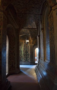 Moskova: fener Aziz Basil Katedrali iç galerilerde çiçek süs eşyaları, dünya ünlü Ortodoks kilise ve Kızıl Meydan artık bir müze nerede fotoğraf çekmek için izin