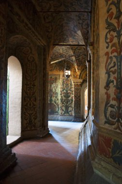 Moskova: fener Aziz Basil Katedrali iç galerilerde çiçek süs eşyaları, dünya ünlü Ortodoks kilise ve Kızıl Meydan artık bir müze nerede fotoğraf çekmek için izin