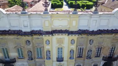 Villa Arconati, Castellazzo, Bollate, Milan, İtalya. Villa Arconati havadan görünümü