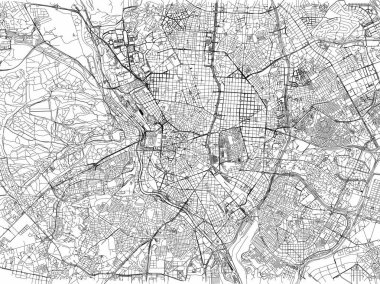 Madrid, şehirler, sokaklar, İspanya Haritası