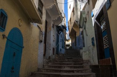 Fas, Kuzey Afrika: Tangier, Cebelitarık Boğazı ile eşsiz koruma Mağrip kıyısında Şehir dar sokakları kültürleri, yüzyıllar boyunca Avrupa'nın ağ geçidi Afrika karışımı