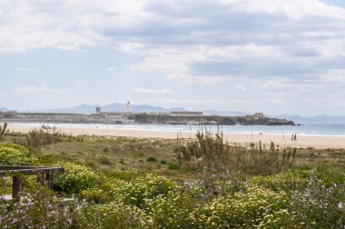 İspanya: Punta de Tarifa (nokta Tarifa), İber Yarımadası ve kıta Avrupası, Playa de los gördüm en Güney noktası deniz feneri mızrak, Tarifa en büyük plaj