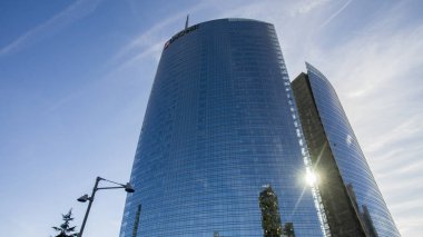 Unicredit tower, kare Gae Aulenti, Milan, İtalya