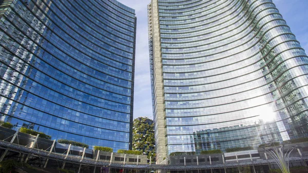 Unicredit tower, kare Gae Aulenti, Milan, İtalya.