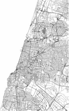 Tel Aviv, şehir haritası, İsrail sokaklarında