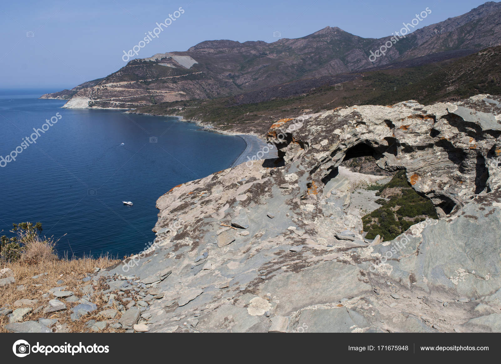 Corsica Aerial View Of Plage De Nonza The Long Black Beach