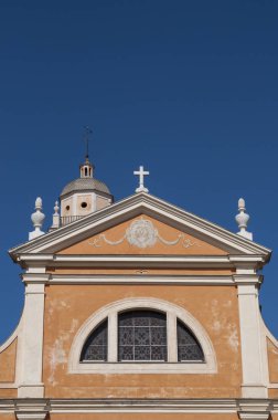 Corsica, 01/09/2017: Ajaccio varsayım, Güney Corsica ortaçağ şehir merkezinde bir Roma Katolik Kilisesi Our Lady Katedrali olarak bilinen Ajaccio Katedrali