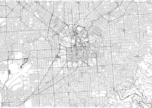 Straten Van Adelaide Stadsplattegrond Australië Stratenplan — Stockvector