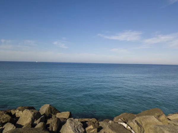 Вид Воздуха Скалы Море Обзор Морского Дна Сверху Прозрачная Вода — стоковое фото
