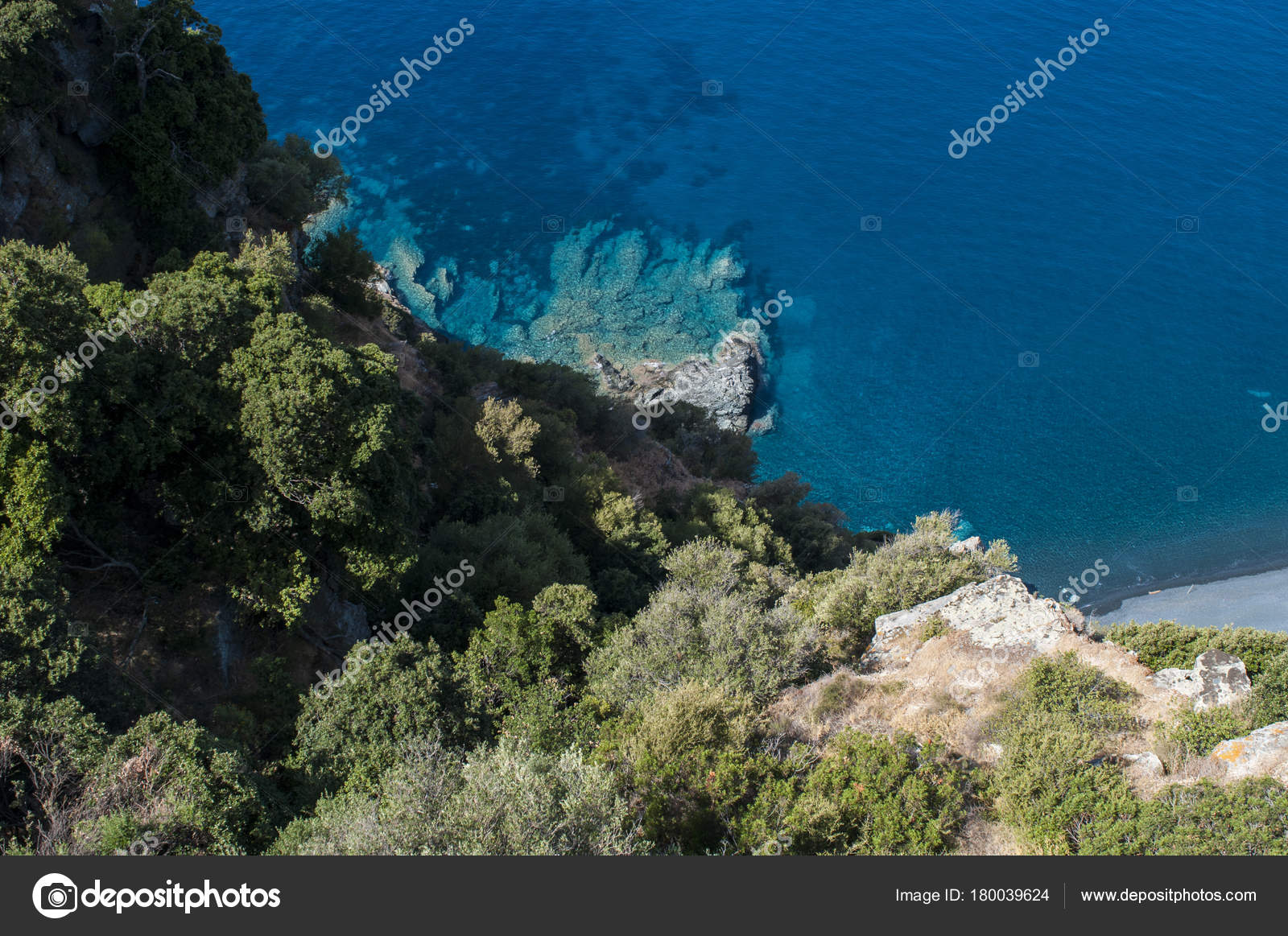 Corse 2017 Vue Aérienne Plage Nonza Plage Long Noir Base