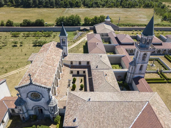 Εναέρια Άποψη Του Certosa Serra San Bruno Μονή Certosino Vibo — Φωτογραφία Αρχείου